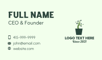 Green House Plant  Business Card Design