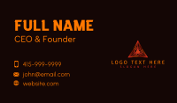Pyramid Tech Triangle Business Card Design