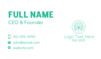 Organic Marijuana Herb Business Card Design