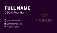 Elegant Butterfly Lady Business Card Design