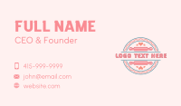 Rolling Pin Restaurant Business Card