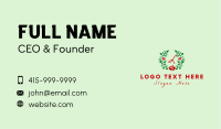 Simple Rose Wreath  Business Card