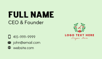 Simple Rose Wreath  Business Card