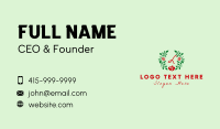 Simple Rose Wreath  Business Card Design