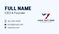 Patriotic American Eagle Business Card
