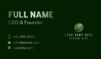 Eco Leaf Wellness Business Card Design