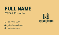 Elegant Brand Letter M Business Card