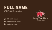 Hog Raising Business Card example 3