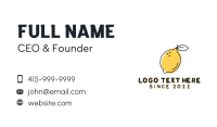 Natural Lemon Refreshment Business Card