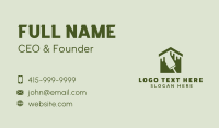 Green Home Paintbrush Business Card