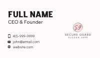 Beauty Fashion Letter Business Card