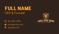 Wild Lion Shield  Business Card