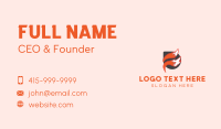 Fox Tail Letter F Business Card Design