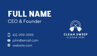 Cleaner Broom House  Business Card Image Preview