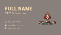 Combat Fighter Character Mascot Business Card