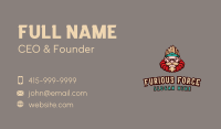 Combat Fighter Character Mascot Business Card Image Preview