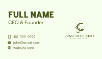 Herbal Plant Letter C Business Card