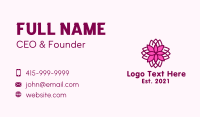 Geometric Flower Spa Business Card