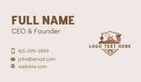 Wood Cutter Business Card example 3
