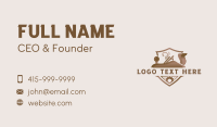 Carpenter Woodwork Tool Business Card Design