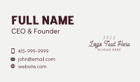 Cursive Feminine Business Business Card