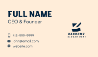 3D Builder Letter Z Business Card Image Preview