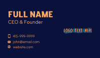 Pop Culture Business Card example 4
