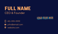 Funky Business Card example 4