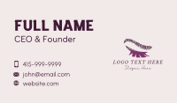 Ornate Eyebrow Eyelash Salon Business Card