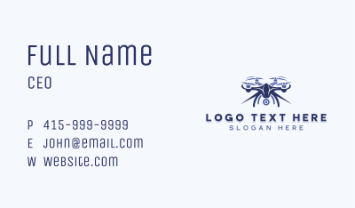 Aerial Drone Camera Business Card