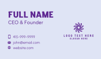 Purple Spiral Tech  Business Card