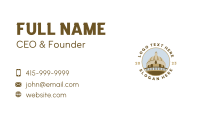 Indian Temple Tourism Landmark Business Card