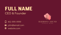 Classy Golden Letter Business Card Design