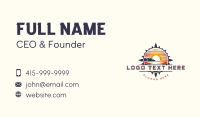 Compass Sunset Beach  Business Card Design