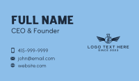 Blue Flask Disc Jockey  Business Card