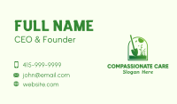 Green Garden Shovel Grass Business Card Image Preview