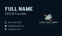 Basketball Sports Flame Business Card Design
