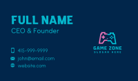 Glitch Game Controller Business Card Image Preview
