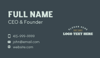 Hippie Business Card example 1