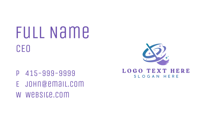 Maid Business Card example 2