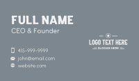 Classic Style Business Wordmark Business Card Design