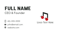 Music Lady Bug Beatle Business Card