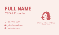 Curly Hair Salon Business Card