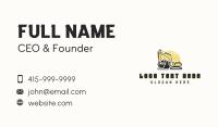 Excavator Heavy Equipment Business Card