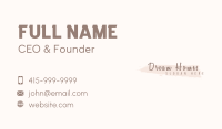Delicate Business Card example 1
