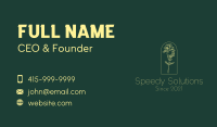 Yellow Flower Bunch Dome Business Card