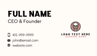 Bullet Skull Target Business Card