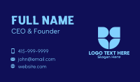 Blue Window Tech Shield Business Card