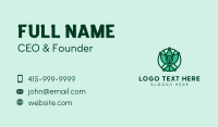 Abstract Eco Emblem Business Card