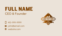 Carpentry Business Card example 2